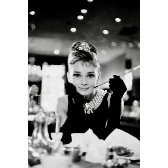 2 Audrey Hepburn Framed Picture COLLAGE Prints Wall Art Breakfast at Tiffany’s - Picture 3 of 9